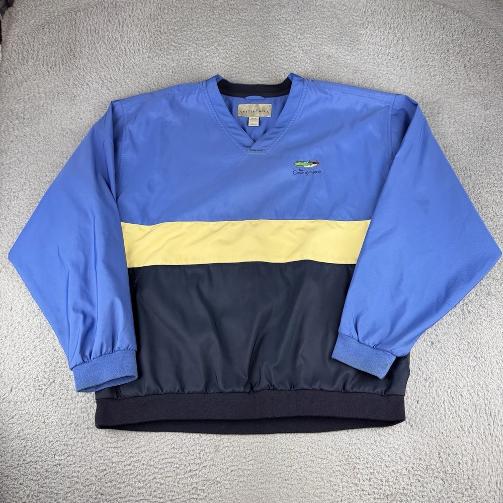 Cutter And Buck Vintage‎ Golf Pullover Jacket Coeur D Alene Golf Course Men's Xl